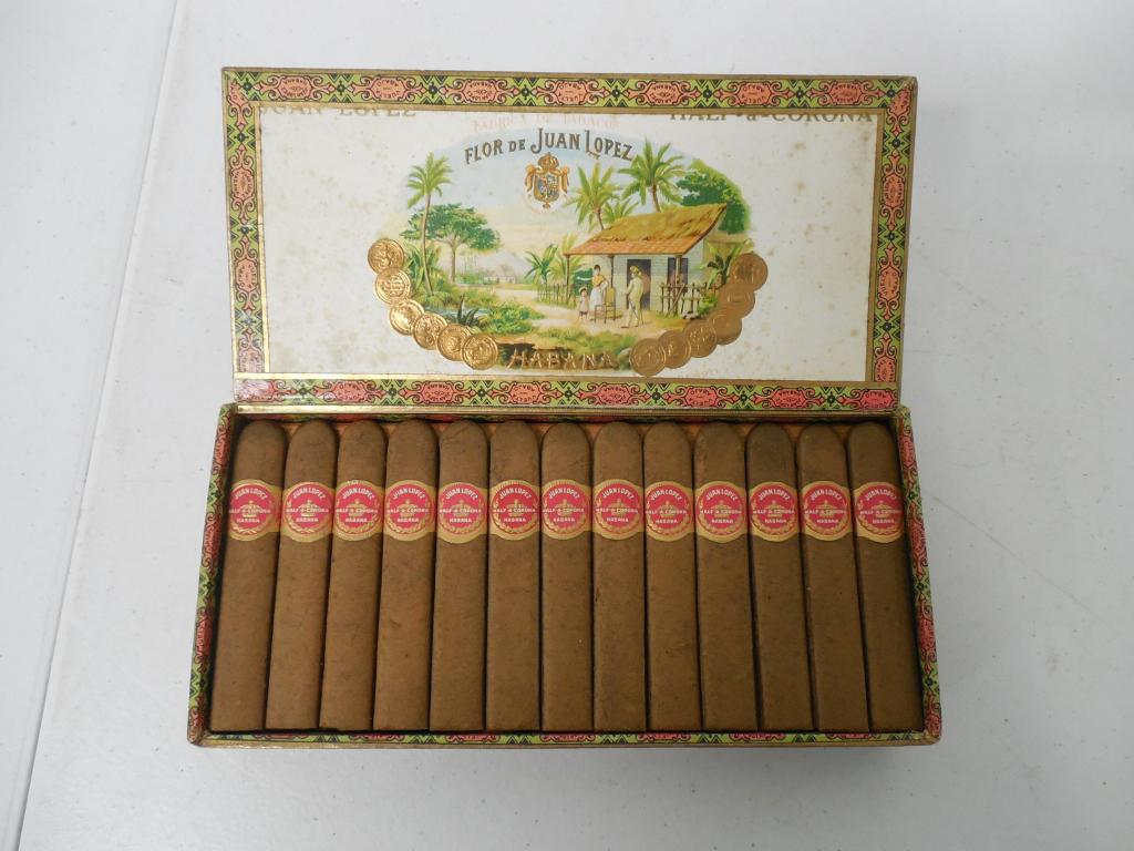 Lot of 6,Cardboard,Tin,Wooden Cigar Adv