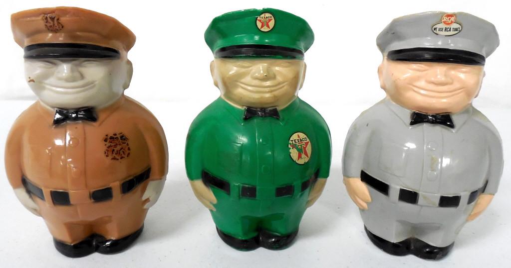 Lot of 3,RCA,Texaco,Phillips 66 Plastic Banks (1 of 2)
