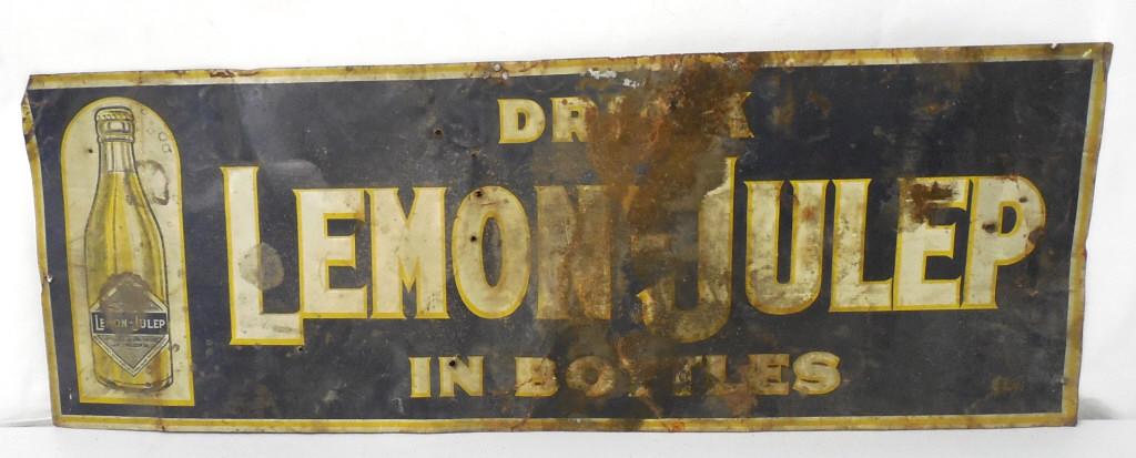 Lemon Julip Tin Sign 91/2x271/2: see pictures for decsription