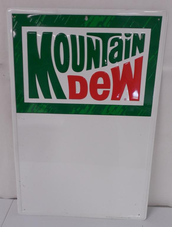 Mountain Dew Tin Sign (1 of 4)