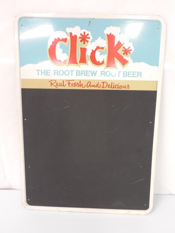 Click Brew Root Beer Tin Blackboard Sign (1 of 6)