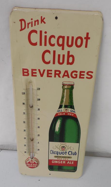 Clicquot Club Ginger Ale Tin Thermometer (1 of 4)