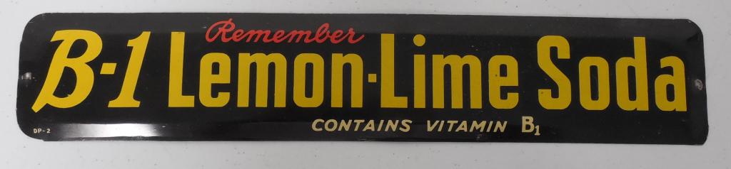 B-1 Lemon-Lime Soda Tin Sign (1 of 5)