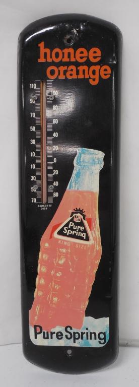 Pure Spring honee orange Tin Thermometer (1 of 6)