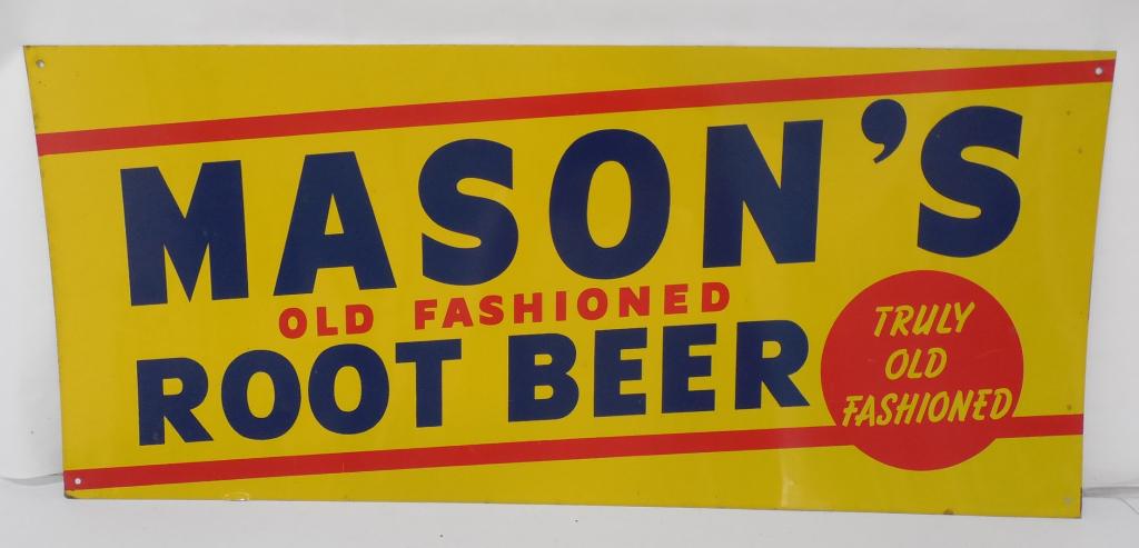 Mason's Root Beer Tin Sign (1 of 7)