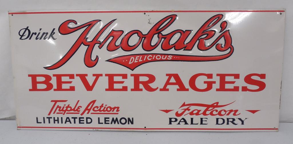 Hrobak's Beverage Tin Sign (1 of 4)