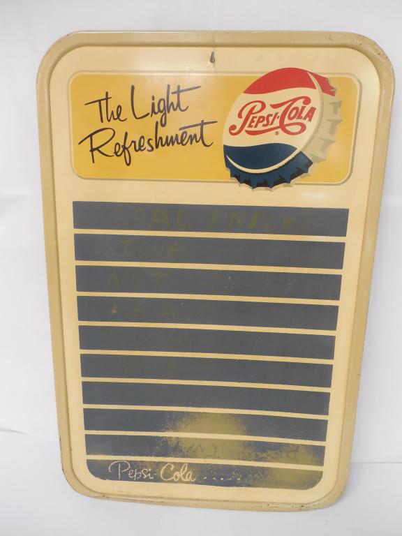 Pepsi-Cola Tin Menu Board (1 of 7)