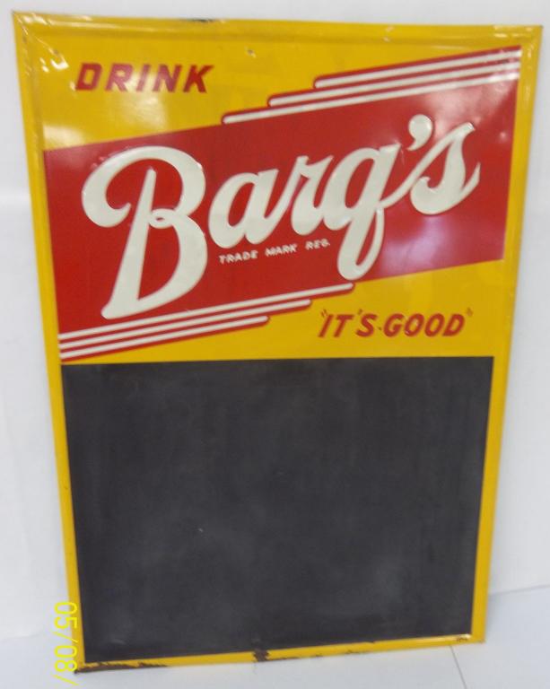 Barq's Tin Menu Board Sign (1 of 4)