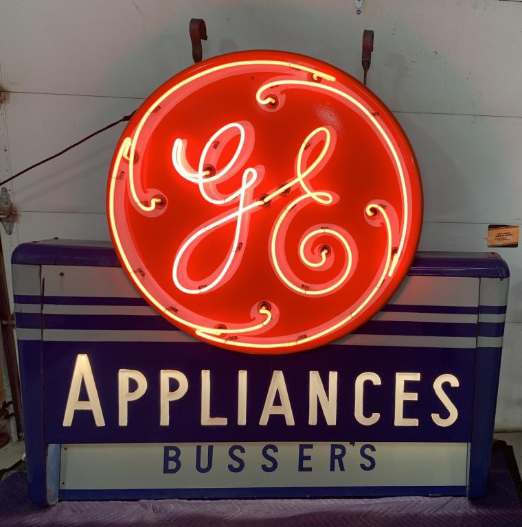 Neon General Electric Appliance Sign