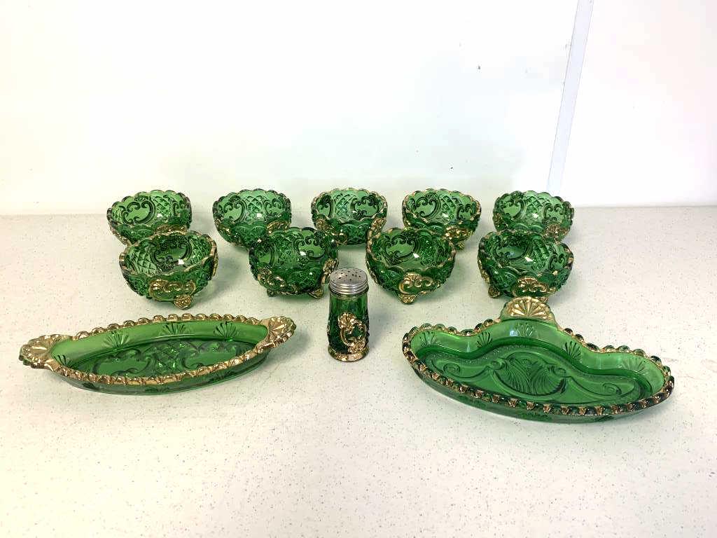 Lot of 12,Victorian EAPG Emerald Croesus (1 of 10)