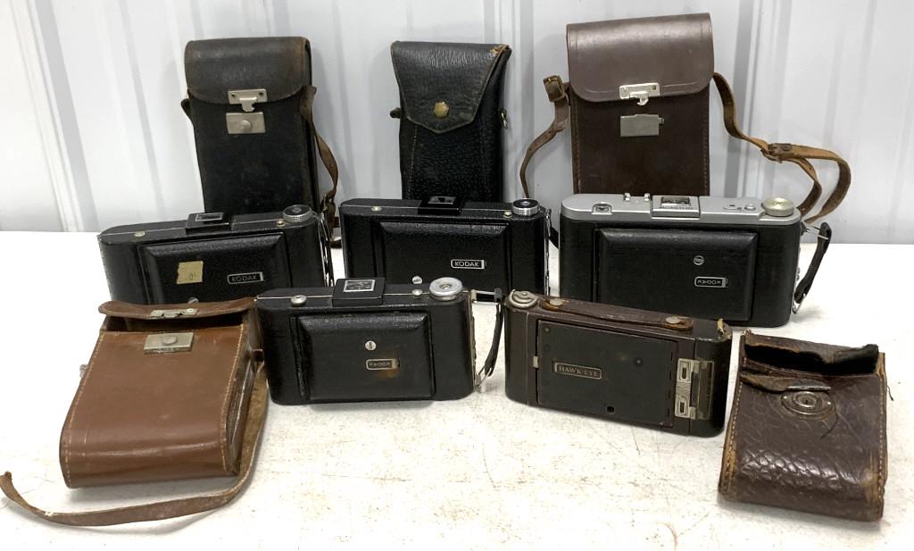 Lot of 5 Kodak Folding Cameras (1 of 10)