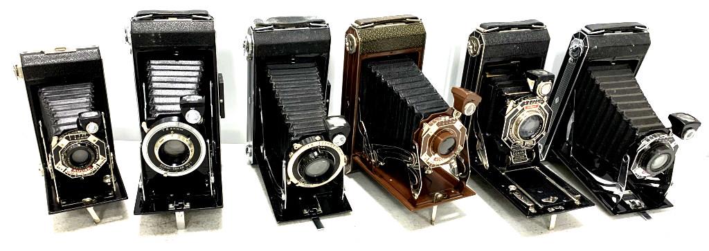 Lot of 6 Kodak  Folding Cameras (1 of 6)