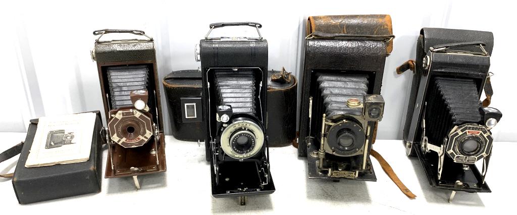 Lot of 4 Kodak Folding Cameras (1 of 6)