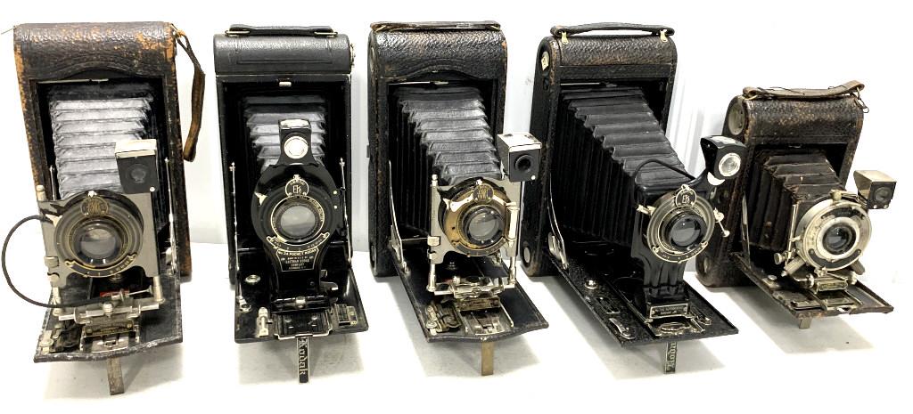 Lot of 5 Kodak Folding Cameras (1 of 7)