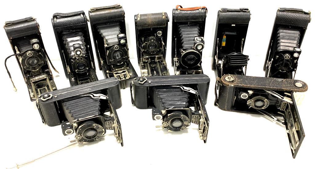 Lot of 10 Kodak Folding Cameras (1 of 5)