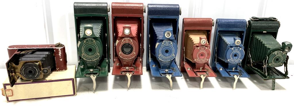 Lot of 7 Kodak Cameras Rainbow Cameras (1 of 4)