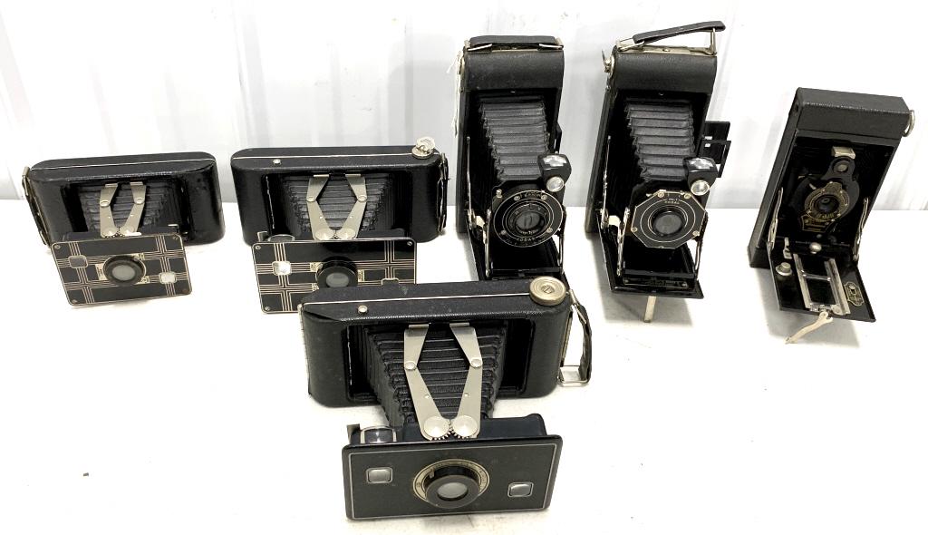 Lot of 6 Kodak Folding Cameras (1 of 6)
