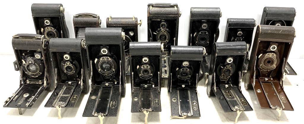 Mixed Lot of 14 Kodak Folding Cameras (1 of 8)