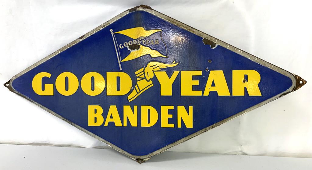 Porcelain Goodyear Banden Sign (1 of 7)