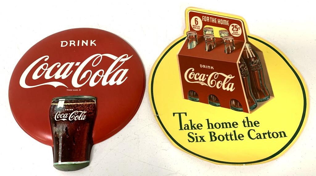 Lot of 2,Coca Cola Advertising Decal & Sign (1 of 6)