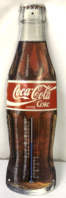 Porcelain Coca Cola Thermometer: 5"x18 3/4" Schutzmarken,modern