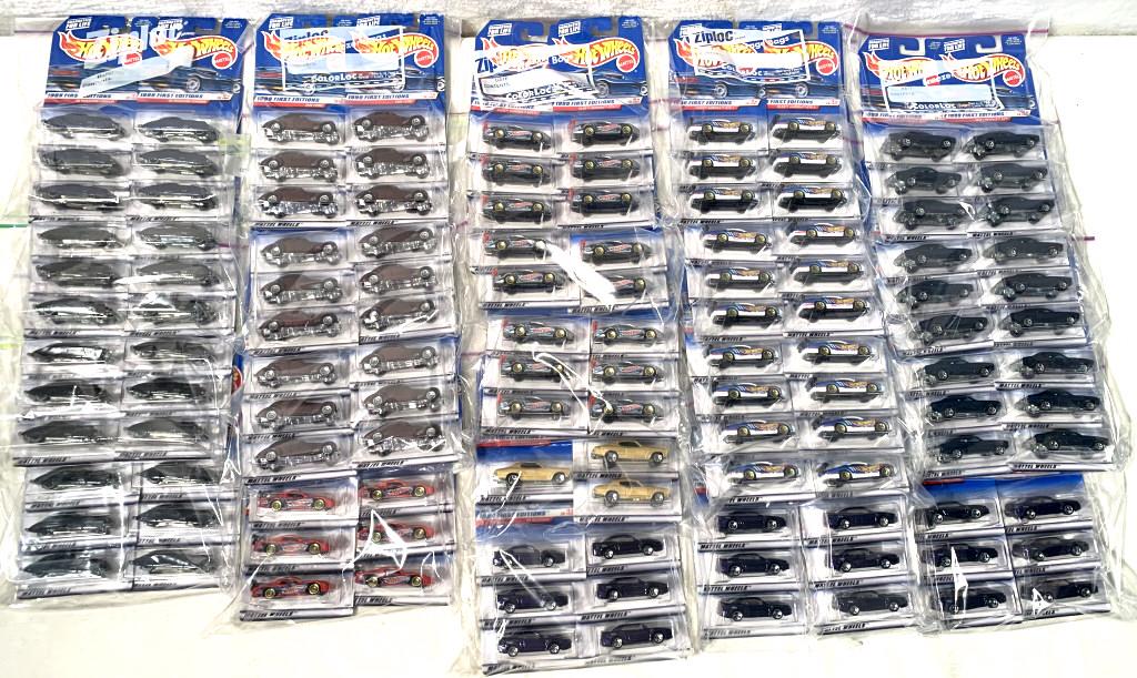 lot of 100+ 1999 Hot Wheels First Edition, #'s 1-5 (1 of 9)