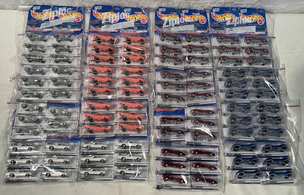 lot of 50+ 2000 First Editions Hot Wheels: cars # 6-10, box 17