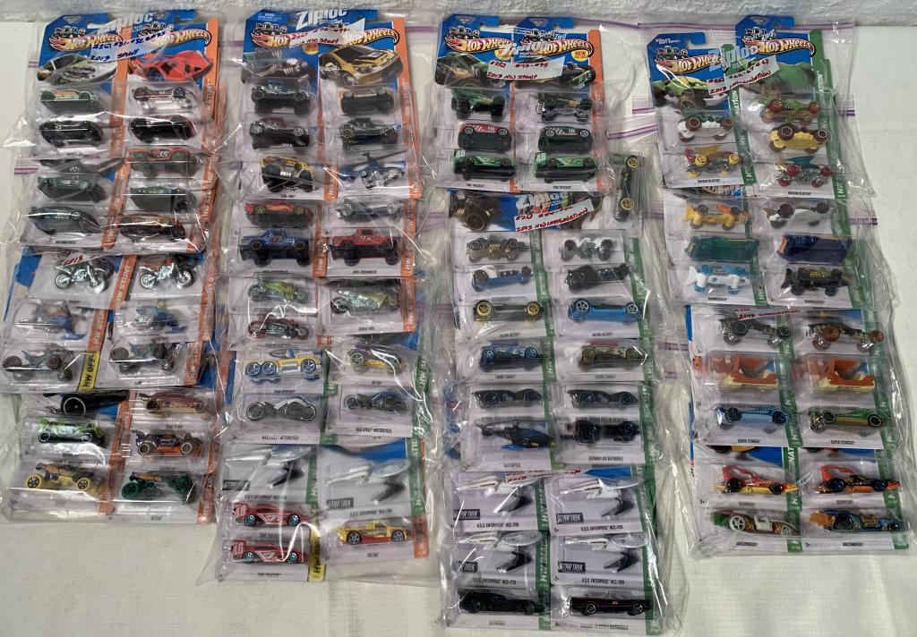 lot of 100+ 2013 Stunt, Imagination Hot Wheels: Stunt series #'s 76-80, 82-100, Imagination series #'s 51-75, Off Road series #'s 95, box 267