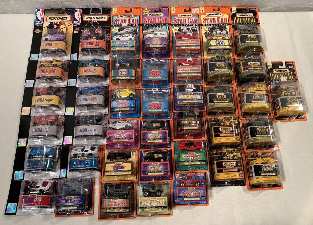 lot of 40+ Star Car, Premiere, NBA Matchbox: 1997 & 1998, box 42