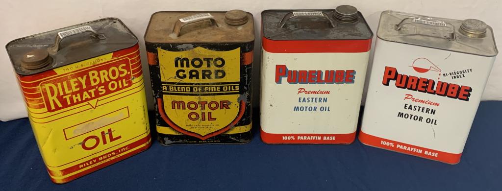 Lot of 4 Motor Oil Cans (1 of 9)