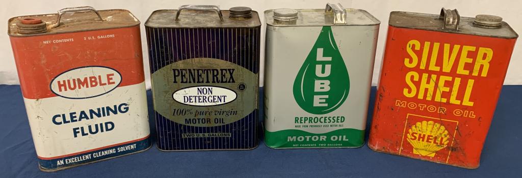 Lot of 4 Motor Oil cans Penetrex, Lube others (1 of 9)