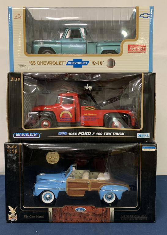 (3) Welly, Sun Star, & Yat Ming die casts 1/18 sca (1 of 2)