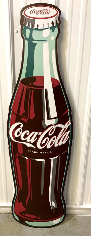 Contemporary metal Coca Cola sign (1 of 2)