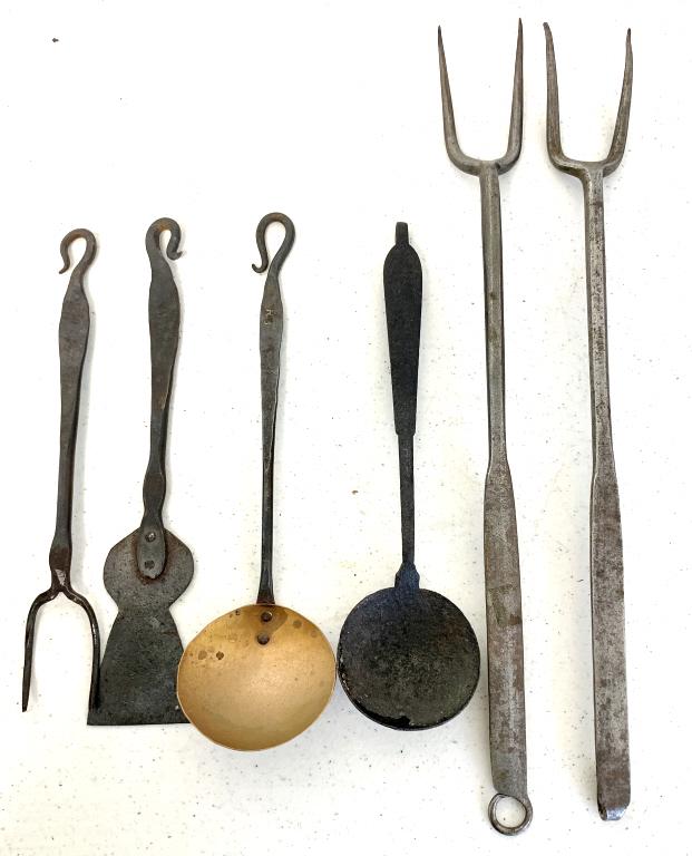 Lot of 6 Hand Wrought Utensils (1 of 3)
