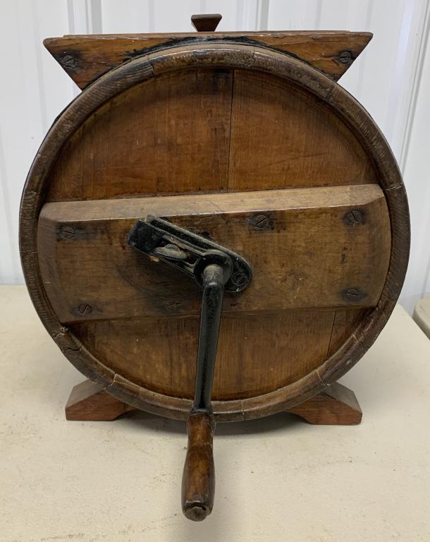 Butter Churn Crank Handle: 16'' Tall x 12'' Wide