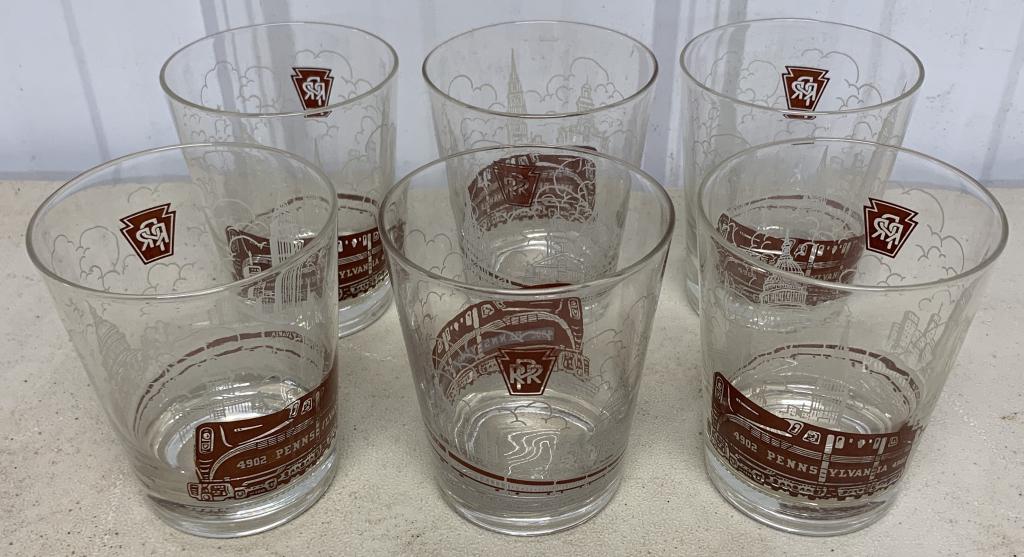 Lot of 6 PRR Tumblers: see photos