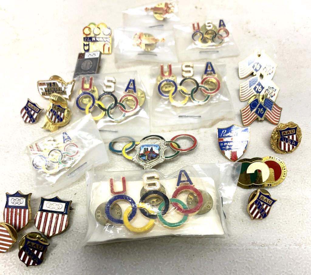 Lot of 24 Olympic Pins (1 of 5)