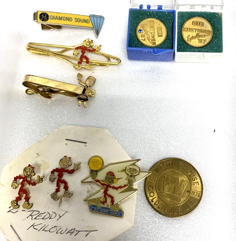 Lot of 9 Pins Reddy Kilowatt and Others (1 of 5)