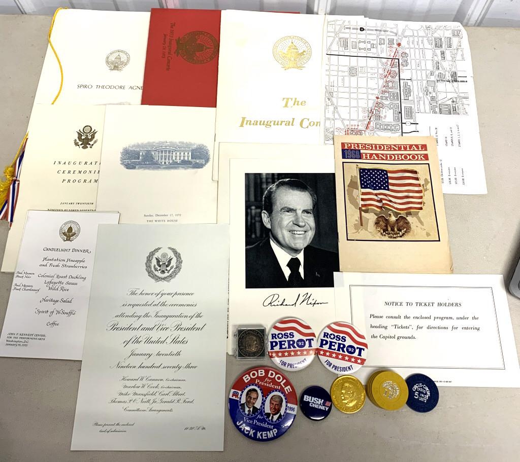 Large Lot of Political Ephemera / Pinback's: see pictures
