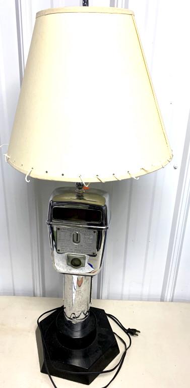"Retired" 1947 Reading, PA  Parking Meter Lamp (1 of 4)