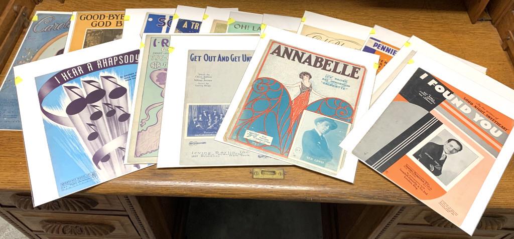 Approx.160 Pcs. Of Vintage Sheet Music (1 of 20)