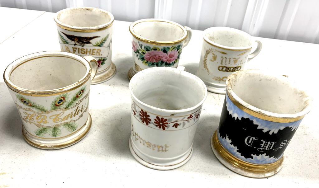 Lot of 6 Shaving Mugs (1 of 4)