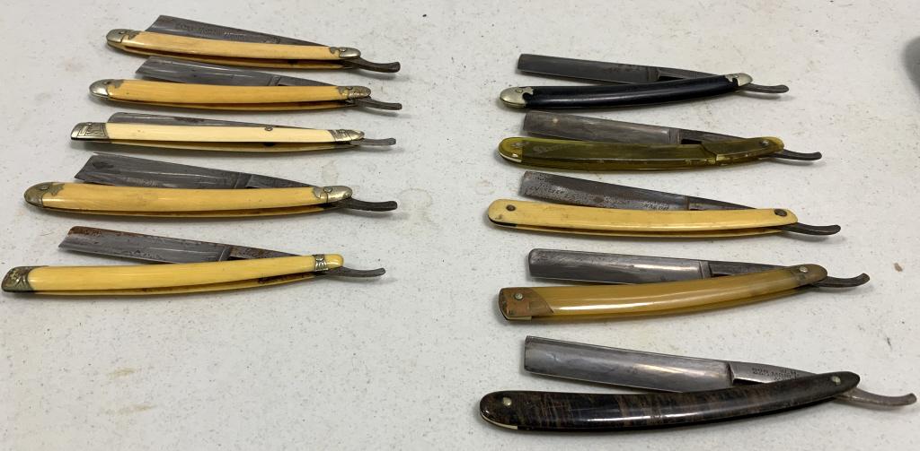 Lot of 10 Straight Razors (1 of 3)