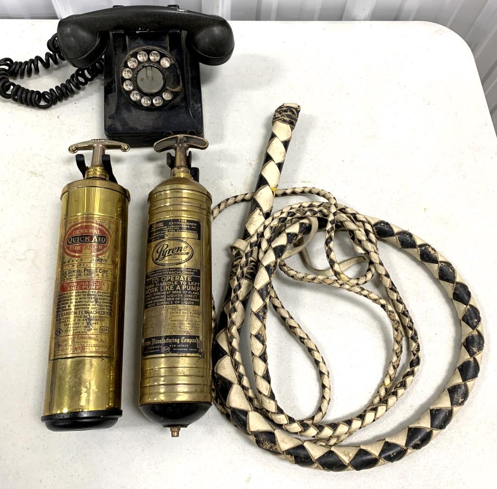 Lot  of 4 - Telephone/Fire Extinguishers Whip (1 of 5)