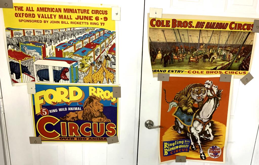 Lot of 4 Circus Posters (1 of 5)