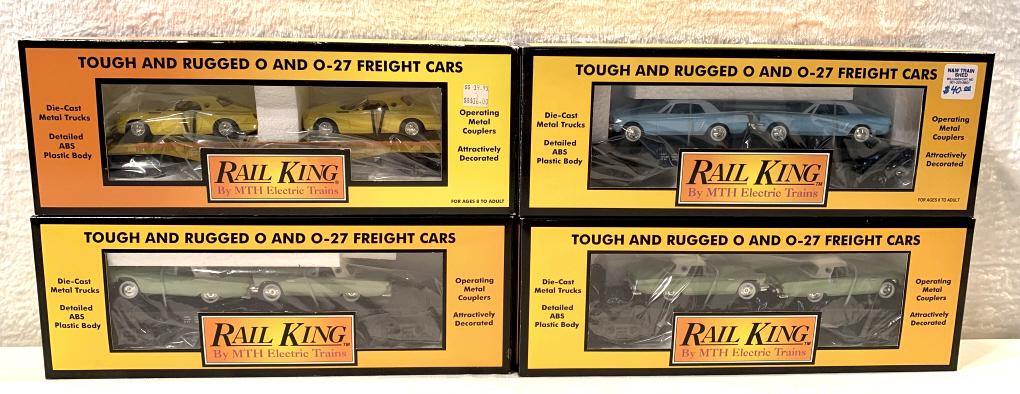 Lot of 4 Rail King Train Cars in boxes (1 of 7)