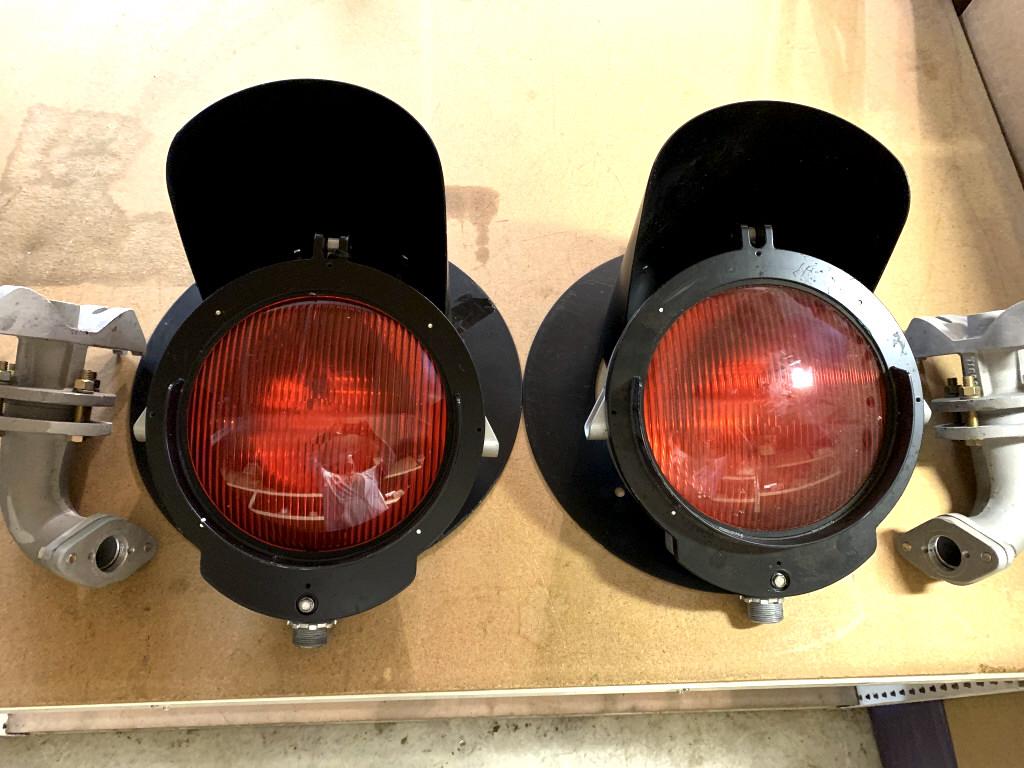 Pair of Railroad Crossing Lights NOS (1 of 5)