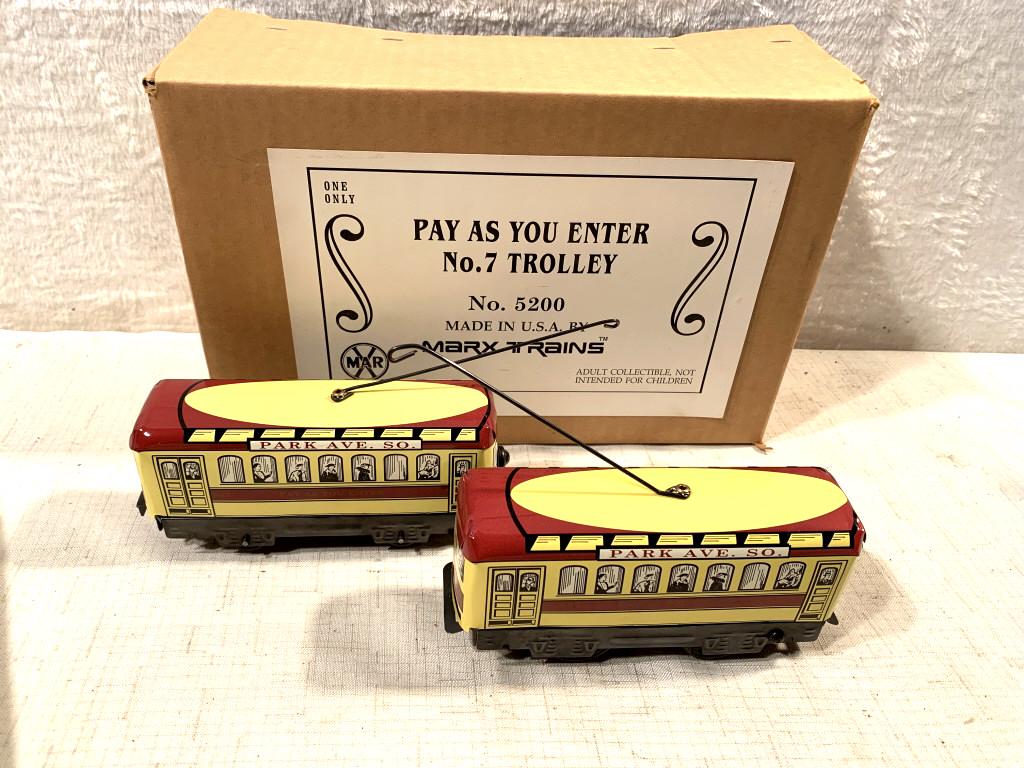 Pair of Marx Trolley Cars Contemporary (1 of 5)