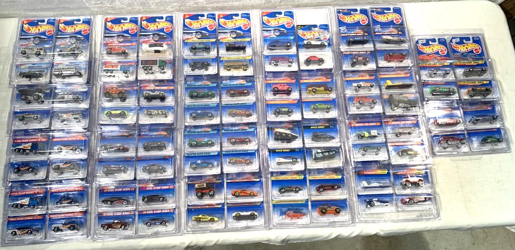 80+ Asst Hot Wheels series w/ protective cases (1 of 12)