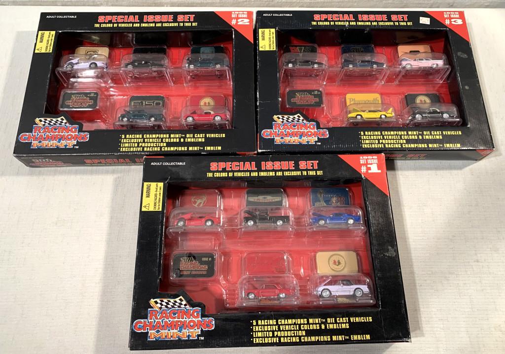 lot of 3 1996 Racing Champions Mint Sets #1-3 (1 of 5)